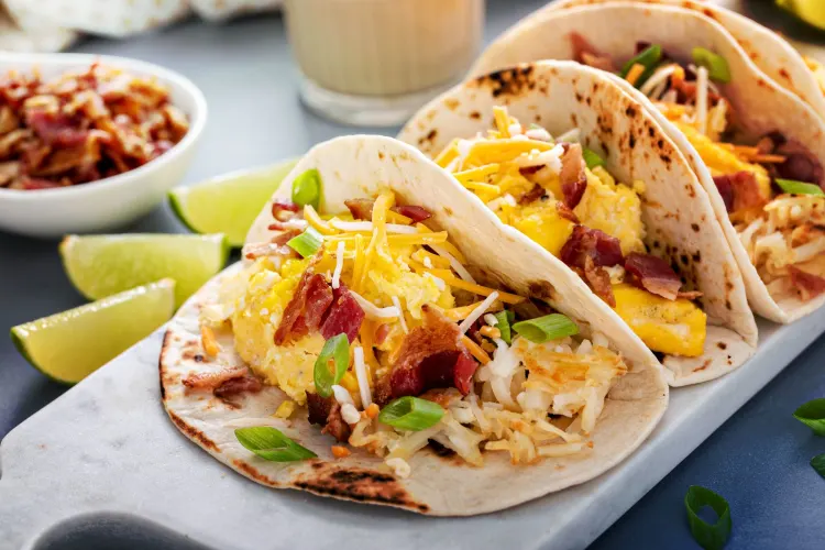 Are breakfast tacos high in protein?